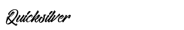 Quicksilver font