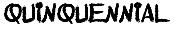 Quinquennial HK font