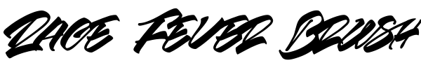 Race Fever Brush font