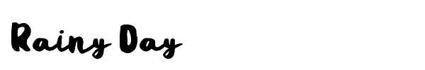 Rainy Day font