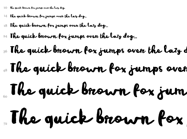 Rainy Day font waterfall