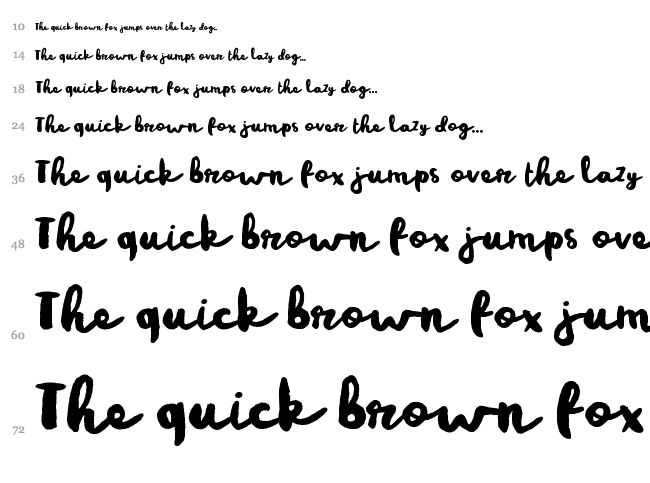 Rainy Day font waterfall