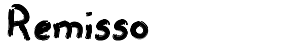 Remisso font