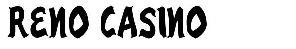Reno Casino font