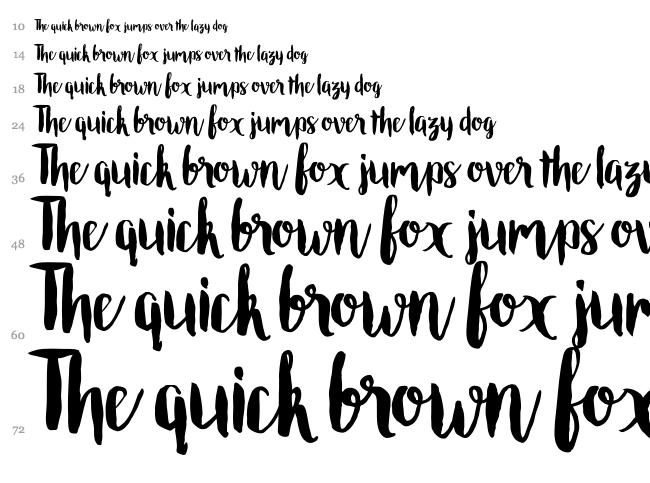 Roomfer font waterfall