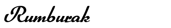Rumburak font