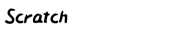 Scratch font