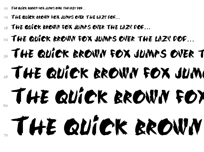 SilkRoad font waterfall