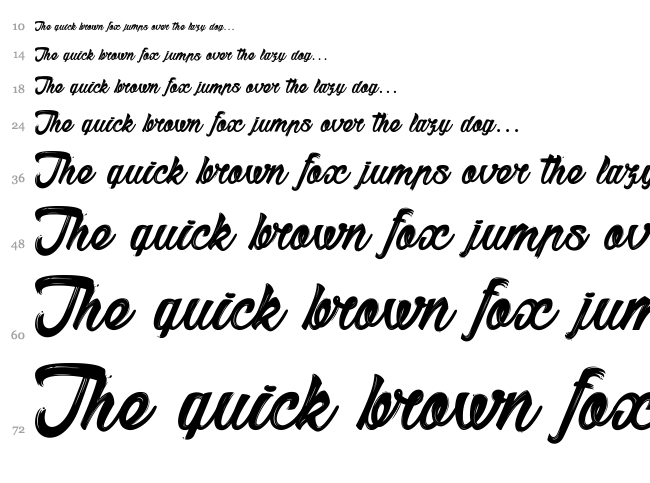 Sketch font waterfall
