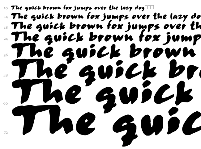 Skitser Cartoon font waterfall