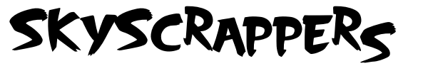 SkyScrappers font