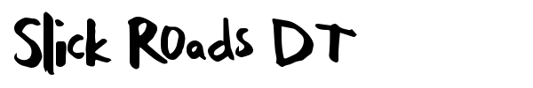 Slick Roads DT font