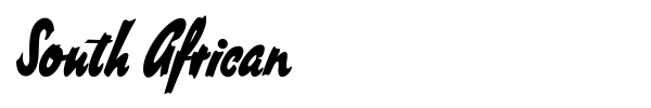 South African font
