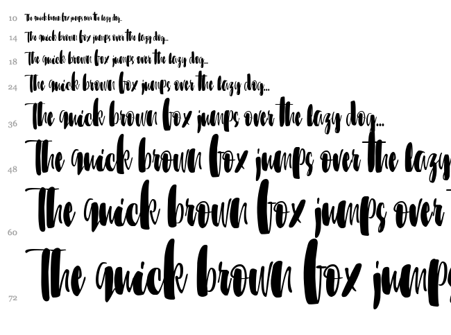 Sunbreath font waterfall