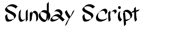 Sunday Script font