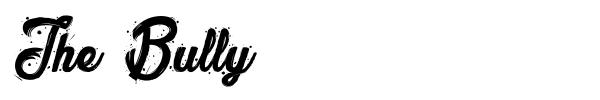 The Bully font