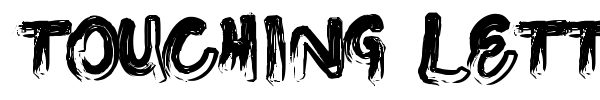 Touching Letters font