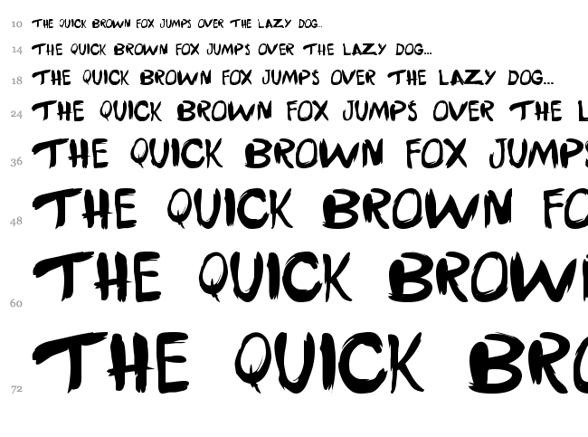 Twinpines font waterfall