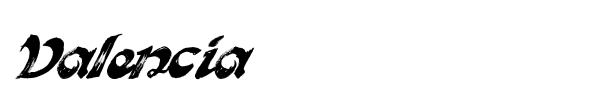 Valencia font