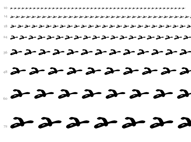 Watermark font waterfall
