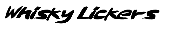 Whisky Lickers font
