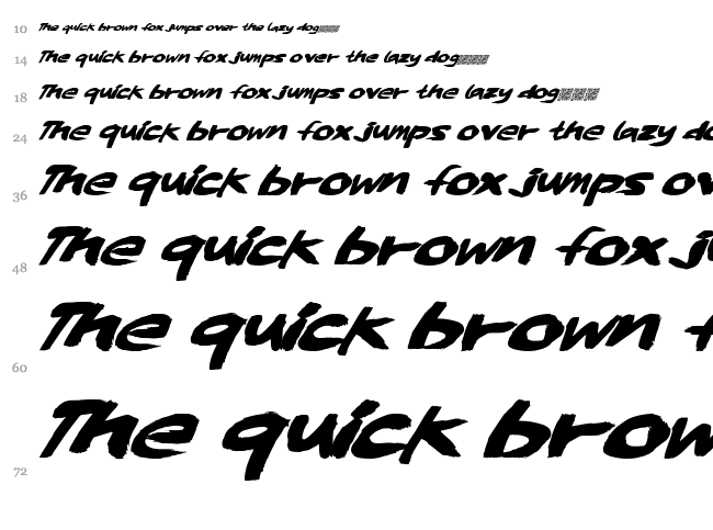 Whisky Lickers font waterfall