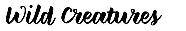 Wild Creatures font