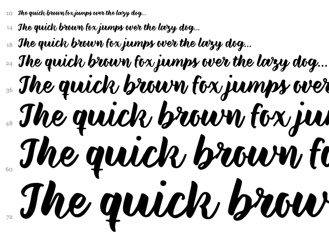 Wild Creatures font waterfall
