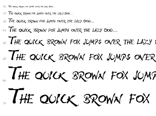Wolf's Rain font waterfall