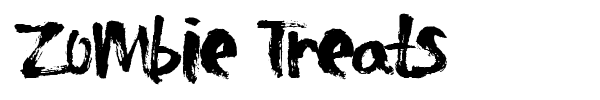 Zombie Treats font