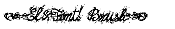 <El&Font! Brush> font