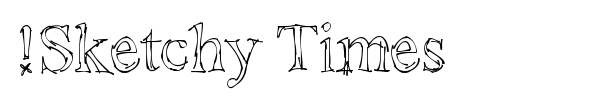 !Sketchy Times font