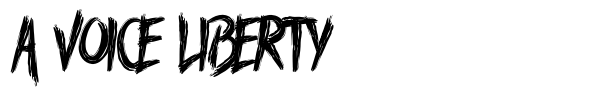 A Voice Liberty font