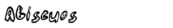 Abiscuos font preview