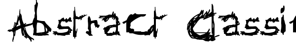Abstract Classic font