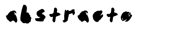 Abstracto font