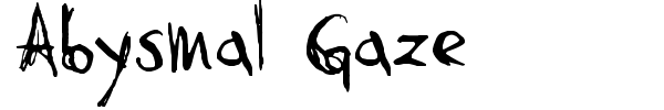 Abysmal Gaze font