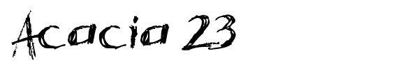 Acacia 23 font