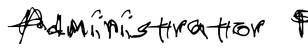 Administrator Password font