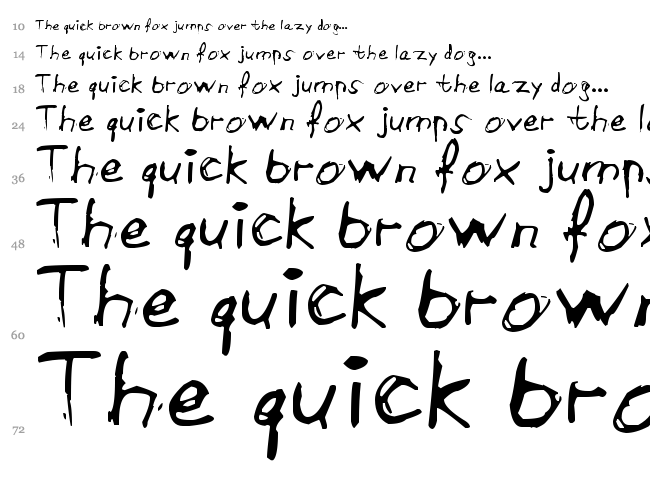 Aircloud font waterfall