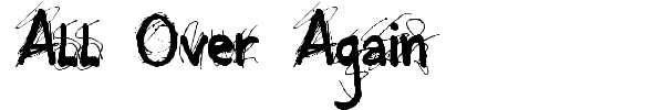 All Over Again font preview