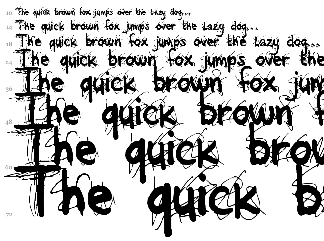 All Over Again font waterfall