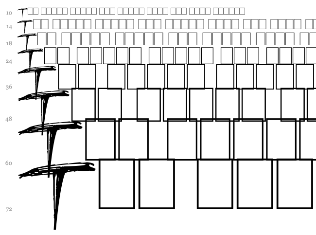 Also font waterfall