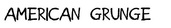 American Grunge font