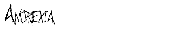 Anorexia font