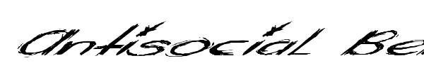 Antisocial Behaviour font