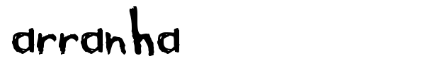 Arranha font