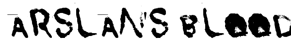 Arslan's Blood font