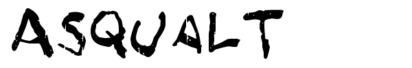 Asqualt font