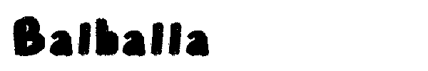 Balballa font
